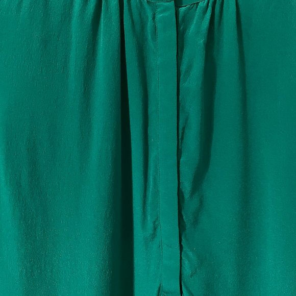 Banana Republic Teal Silk Blouse - Picture 2 of 7